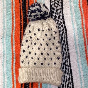 Heart Pom Pom Beanie